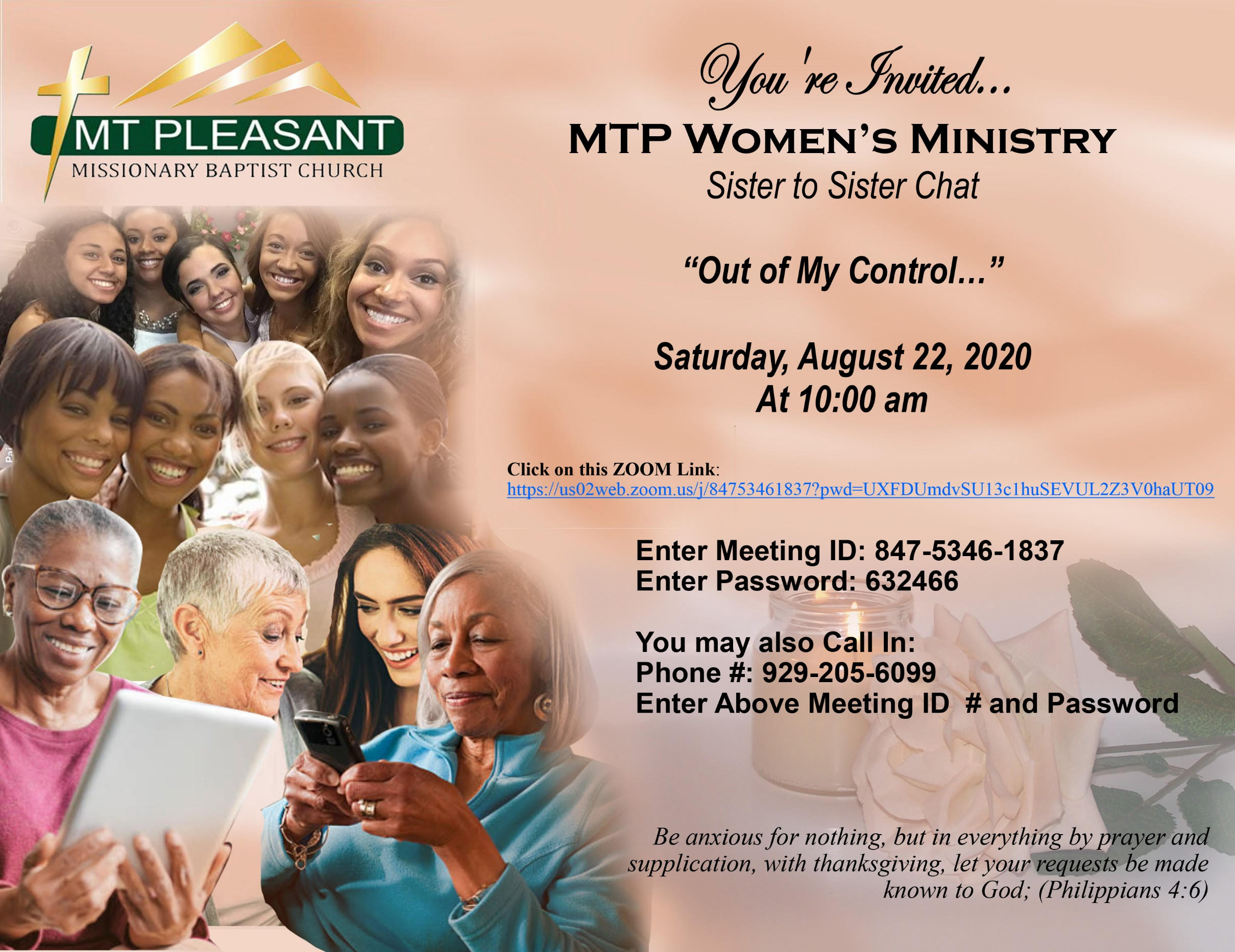 MTP Women's Ministry Sister to Sister Chat